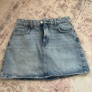 Zara Denim Blue Women's Skirt Small
